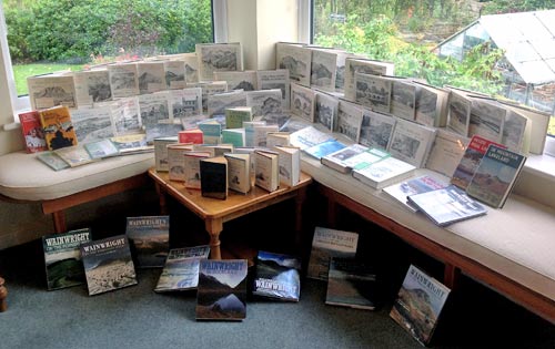 wainwright books on display